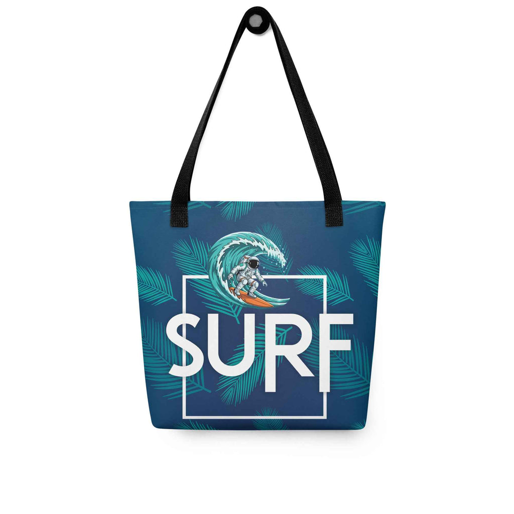 Surf Wave Tropical Leaves Beach Design | Tote Bag