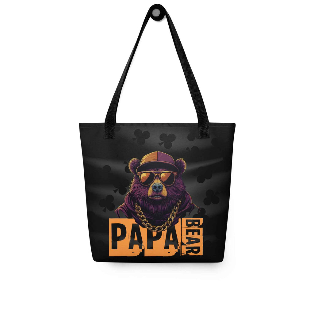 Papa Bear Cool Sunglasses Graphic Design | Tote Bag
