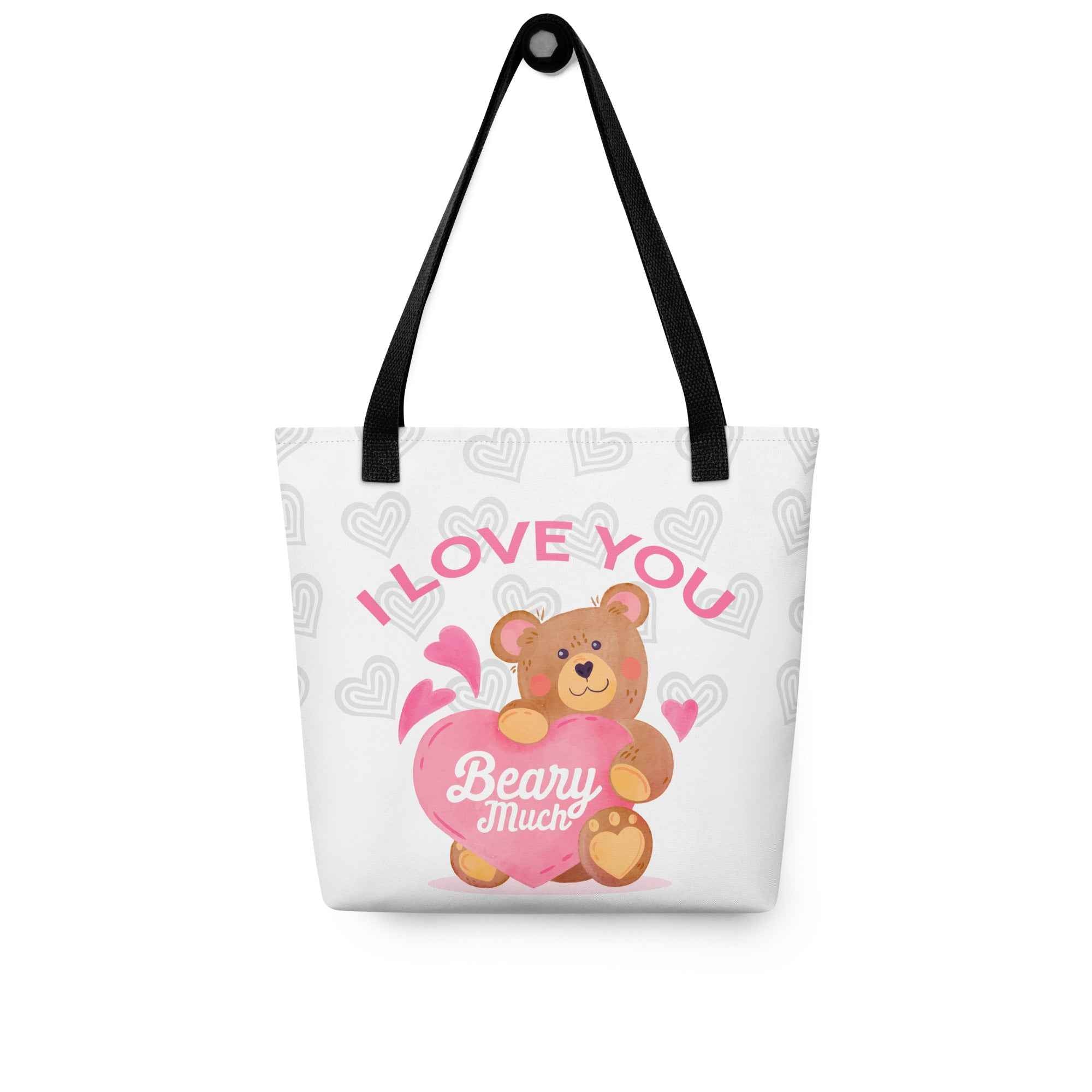 I Love You Beary Much Cute Teddy Design | Tote Bag