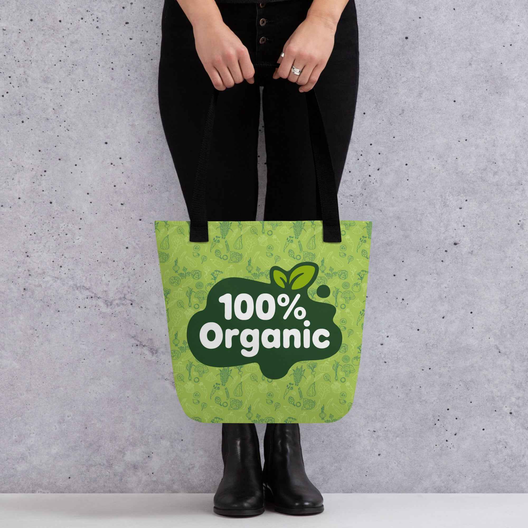 100% Organic Eco Friendly Green Design | Tote Bag