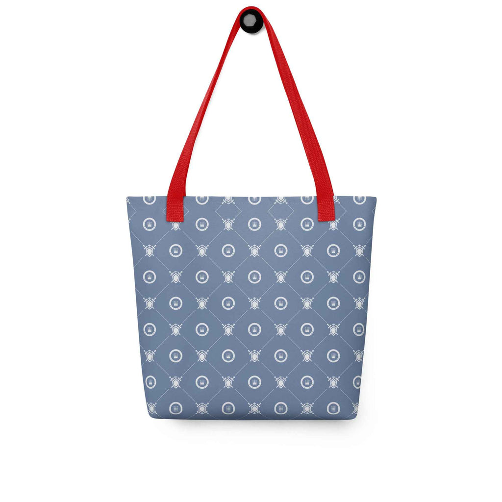 Seamless Crown Pattern Minimal Blue Design | Tote Bag