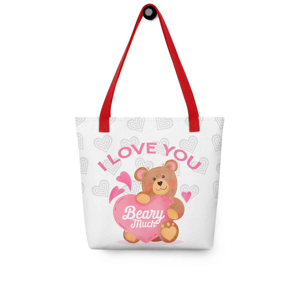 I Love You Beary Much Cute Teddy Design | Tote Bag