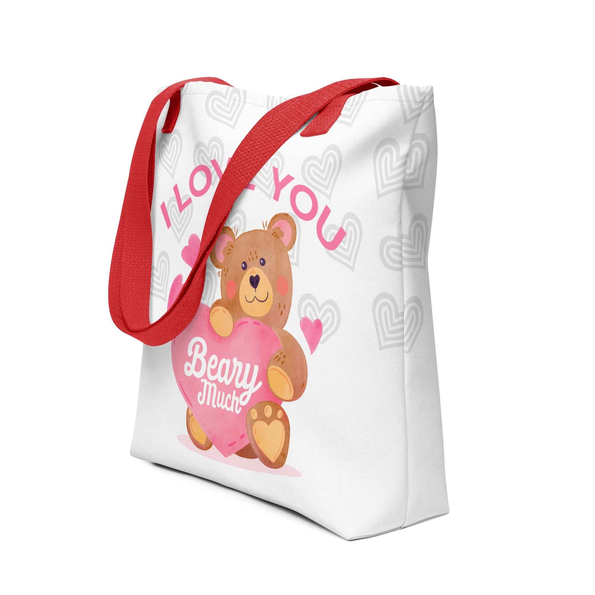 I Love You Beary Much Cute Teddy Design | Tote Bag