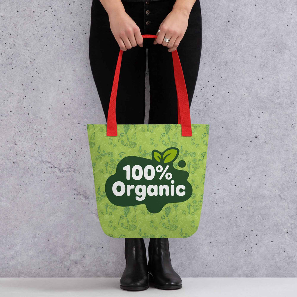 100% Organic Eco Friendly Green Design | Tote Bag