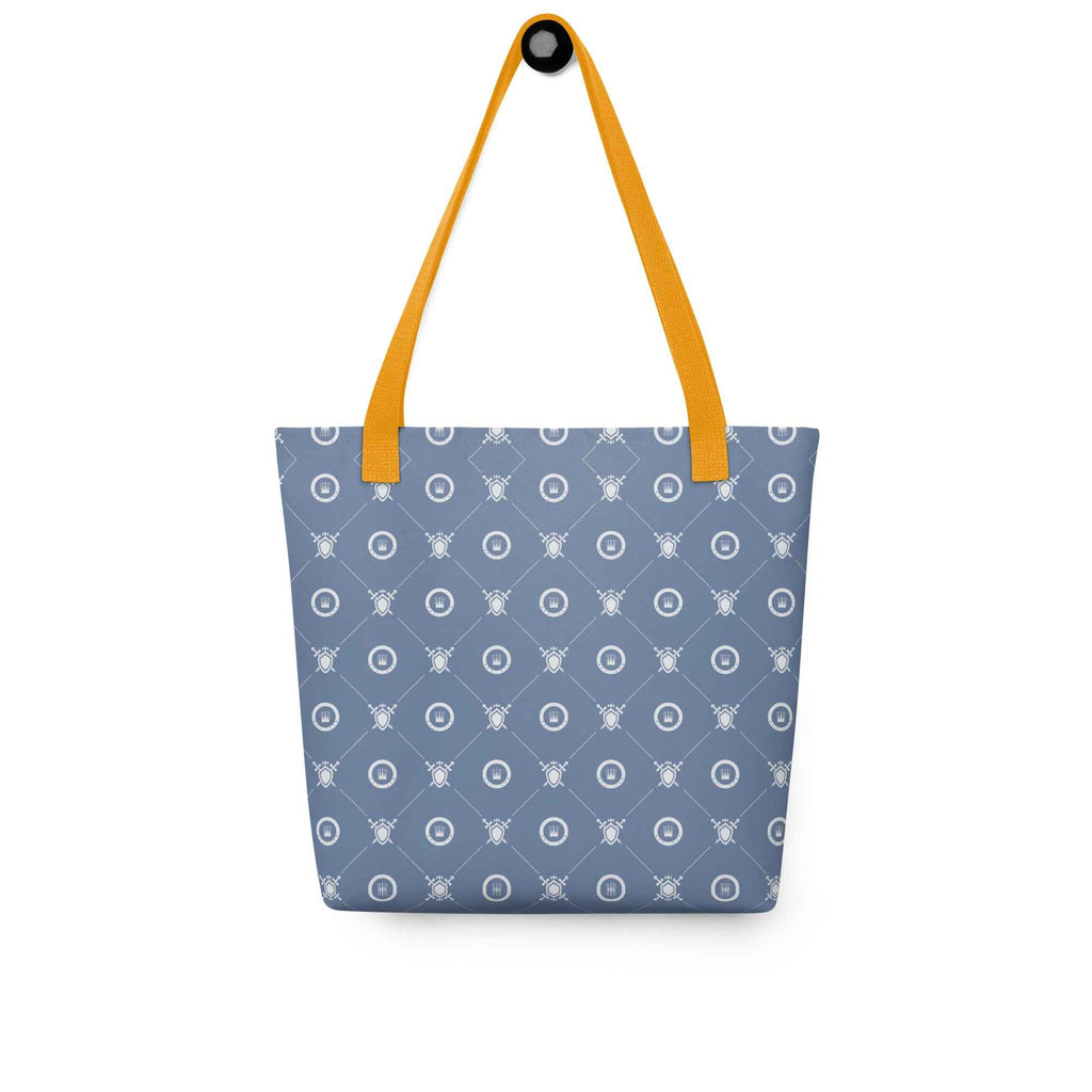 Seamless Crown Pattern Minimal Blue Design | Tote Bag