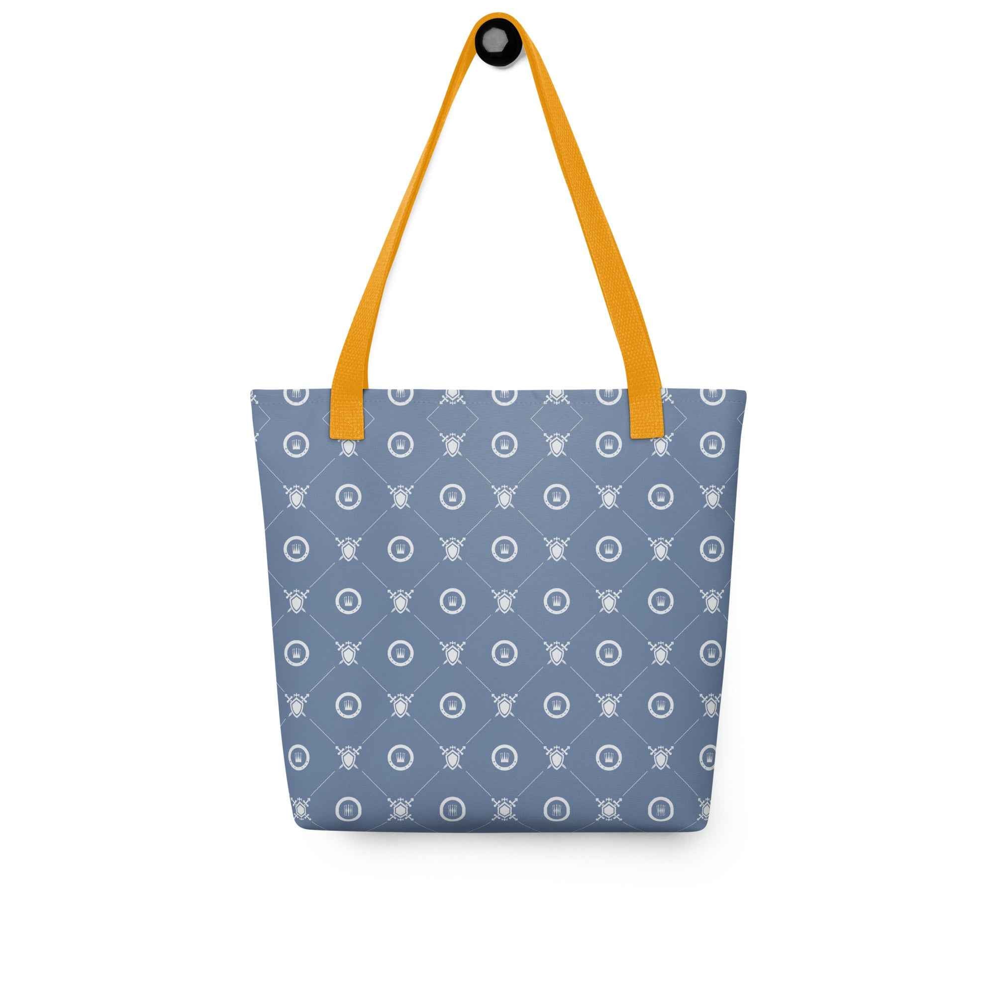 Seamless Crown Pattern Minimal Blue Design | Tote Bag