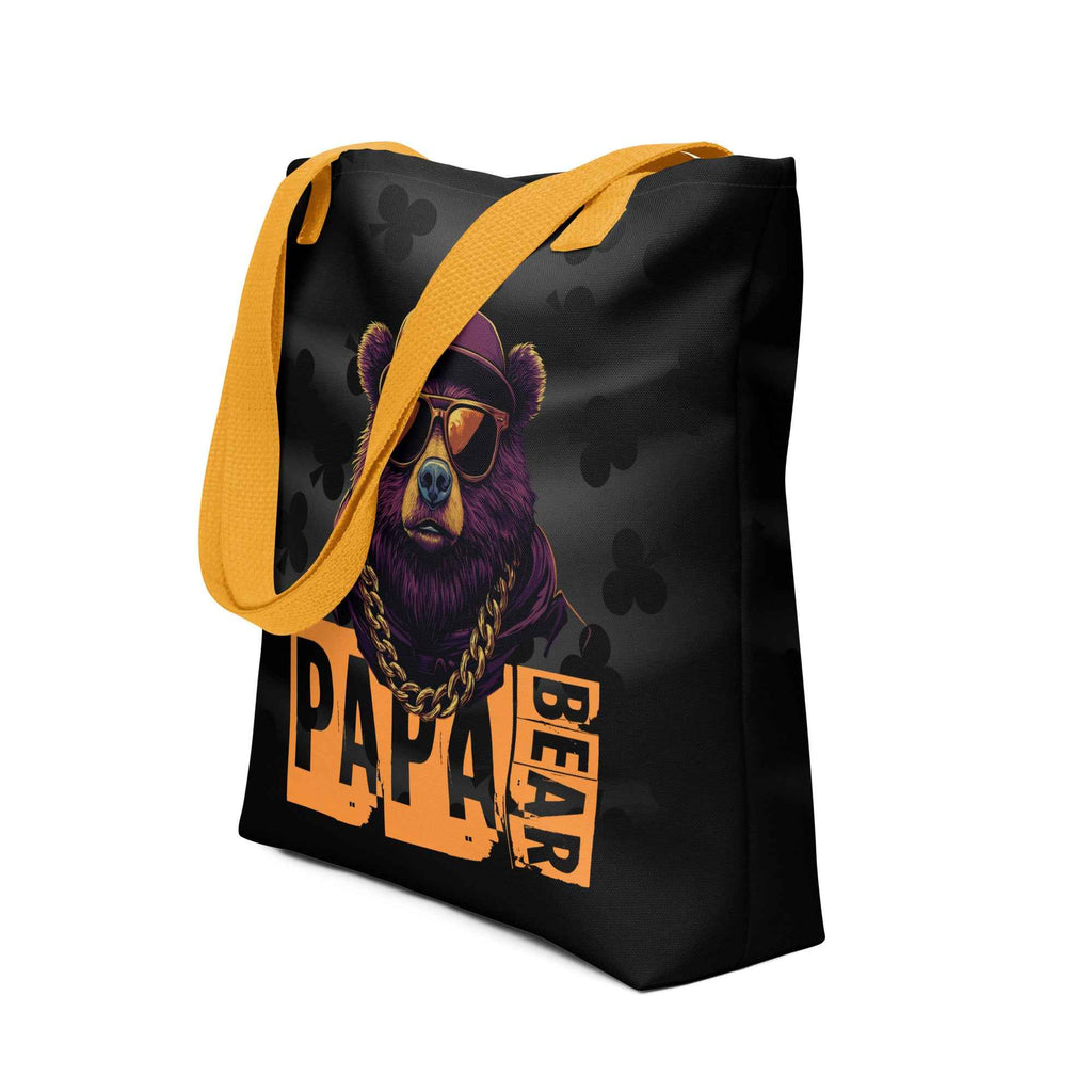 Papa Bear Cool Sunglasses Graphic Design | Tote Bag