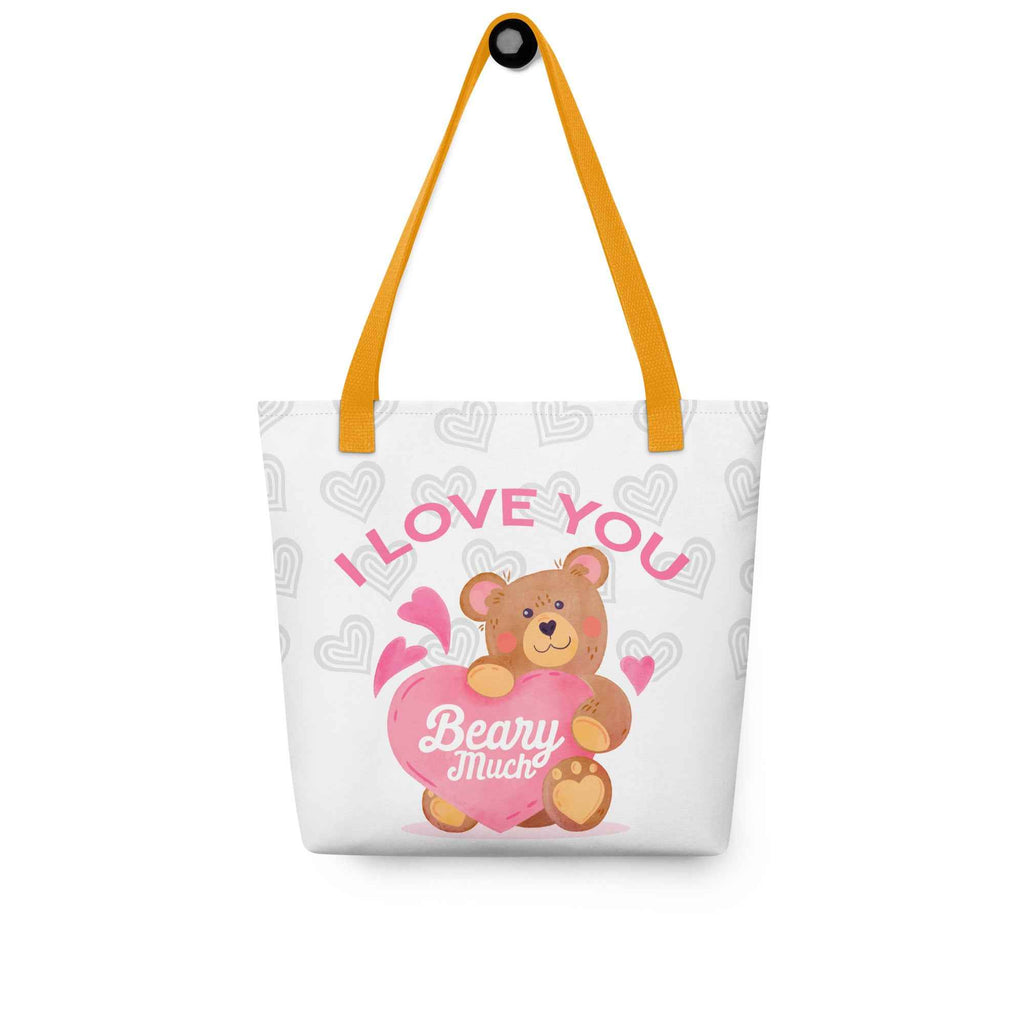 I Love You Beary Much Cute Teddy Design | Tote Bag