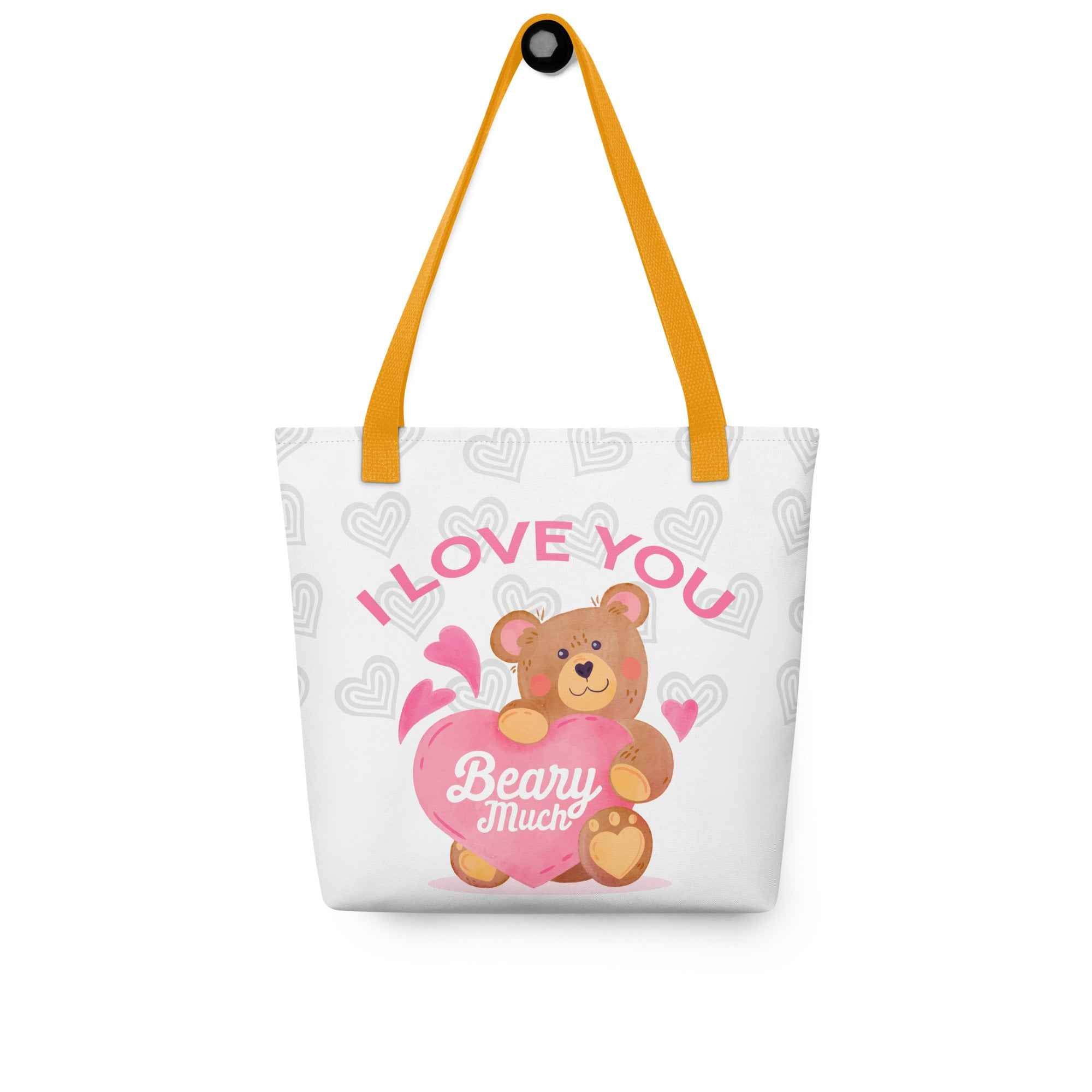 I Love You Beary Much Cute Teddy Design | Tote Bag