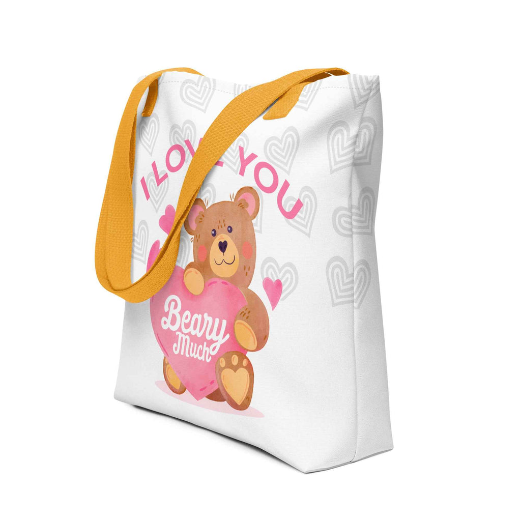 I Love You Beary Much Cute Teddy Design | Tote Bag