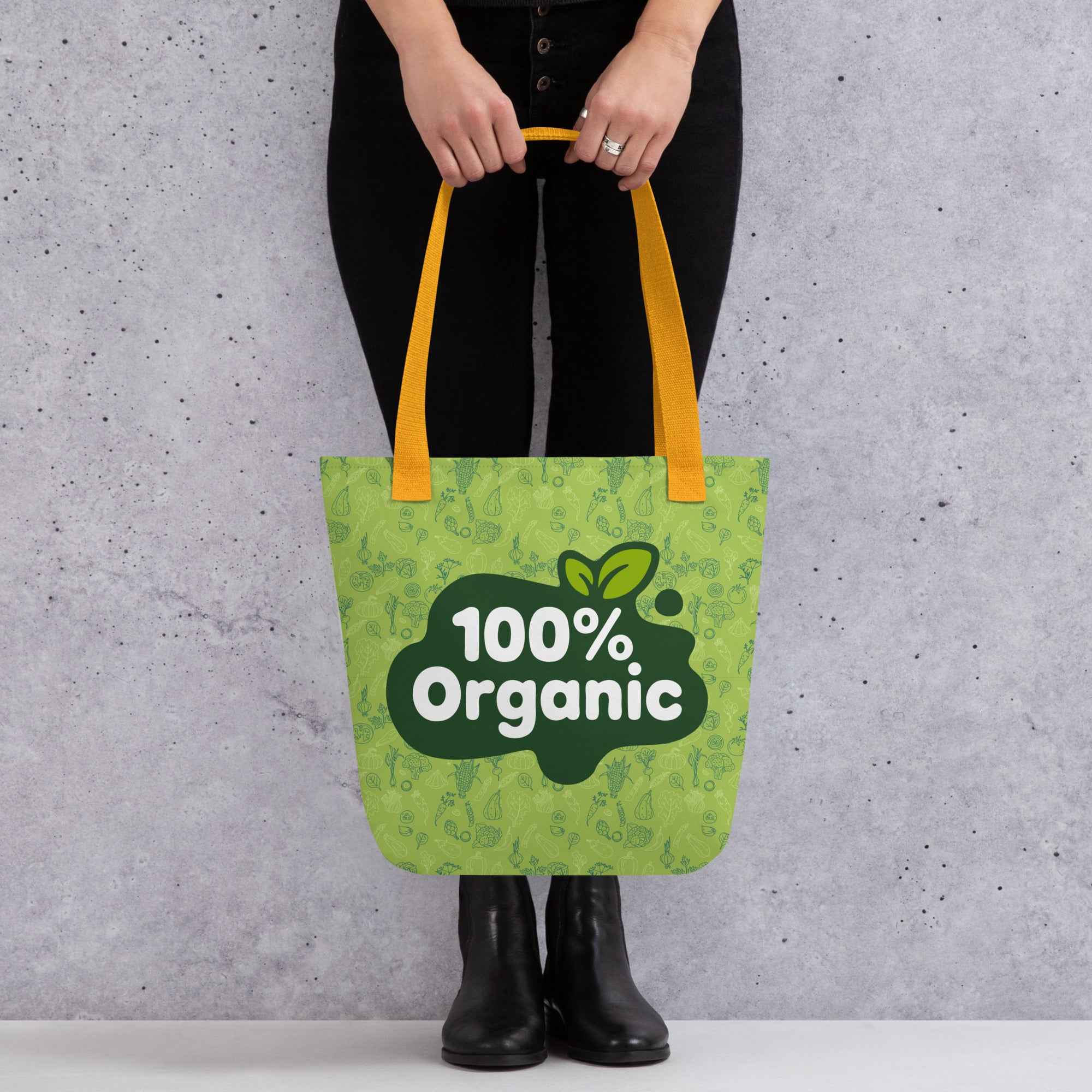 100% Organic Eco Friendly Green Design | Tote Bag