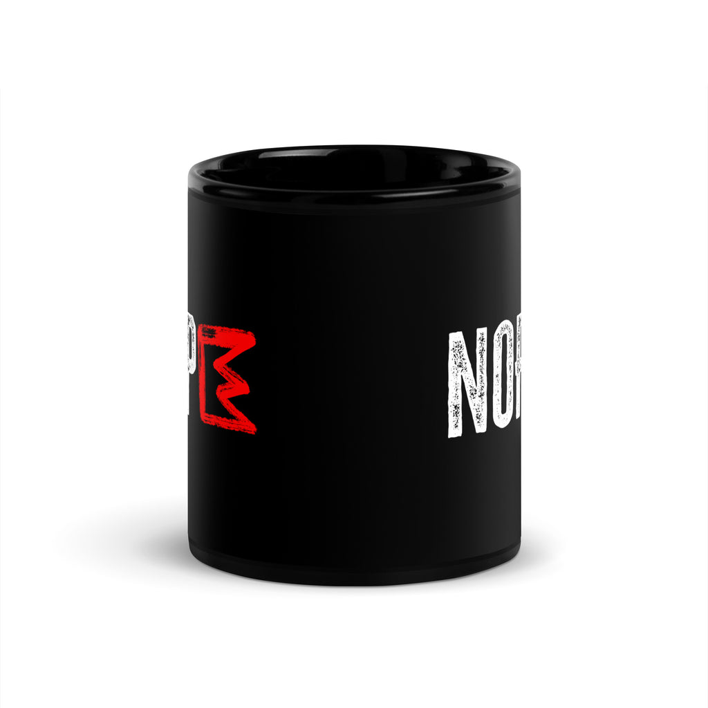 No Kings Protest Statement Bold Typography | Glossy Mug - Mooaako's Store
