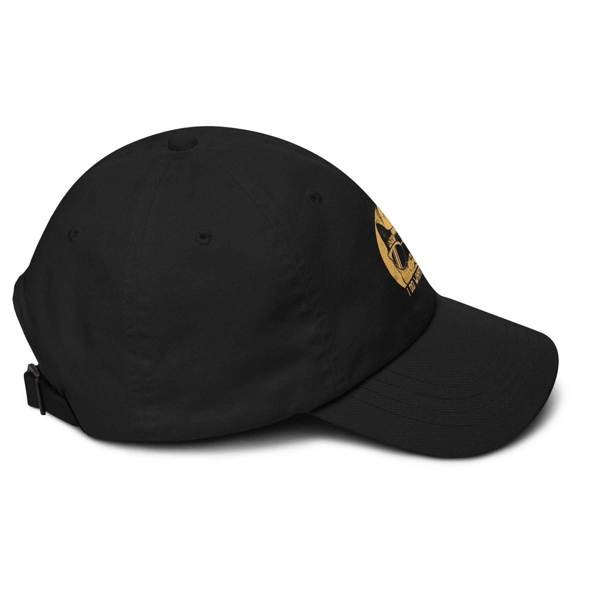 I Do What I Want Cool Cat Retro Style | Unisex Dad Hat