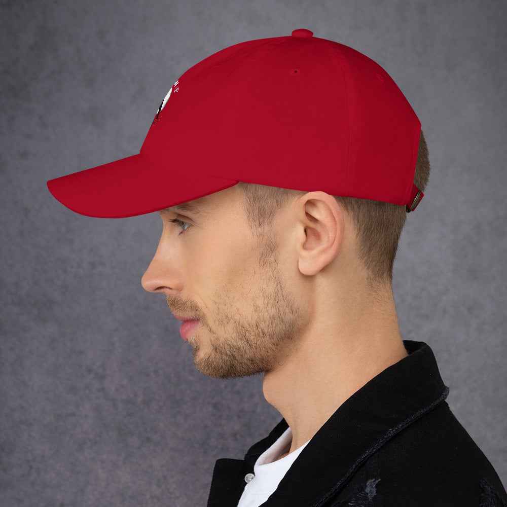 Caw F Funny Crow Moon Gothic Black Bird Humor | Dad Hat