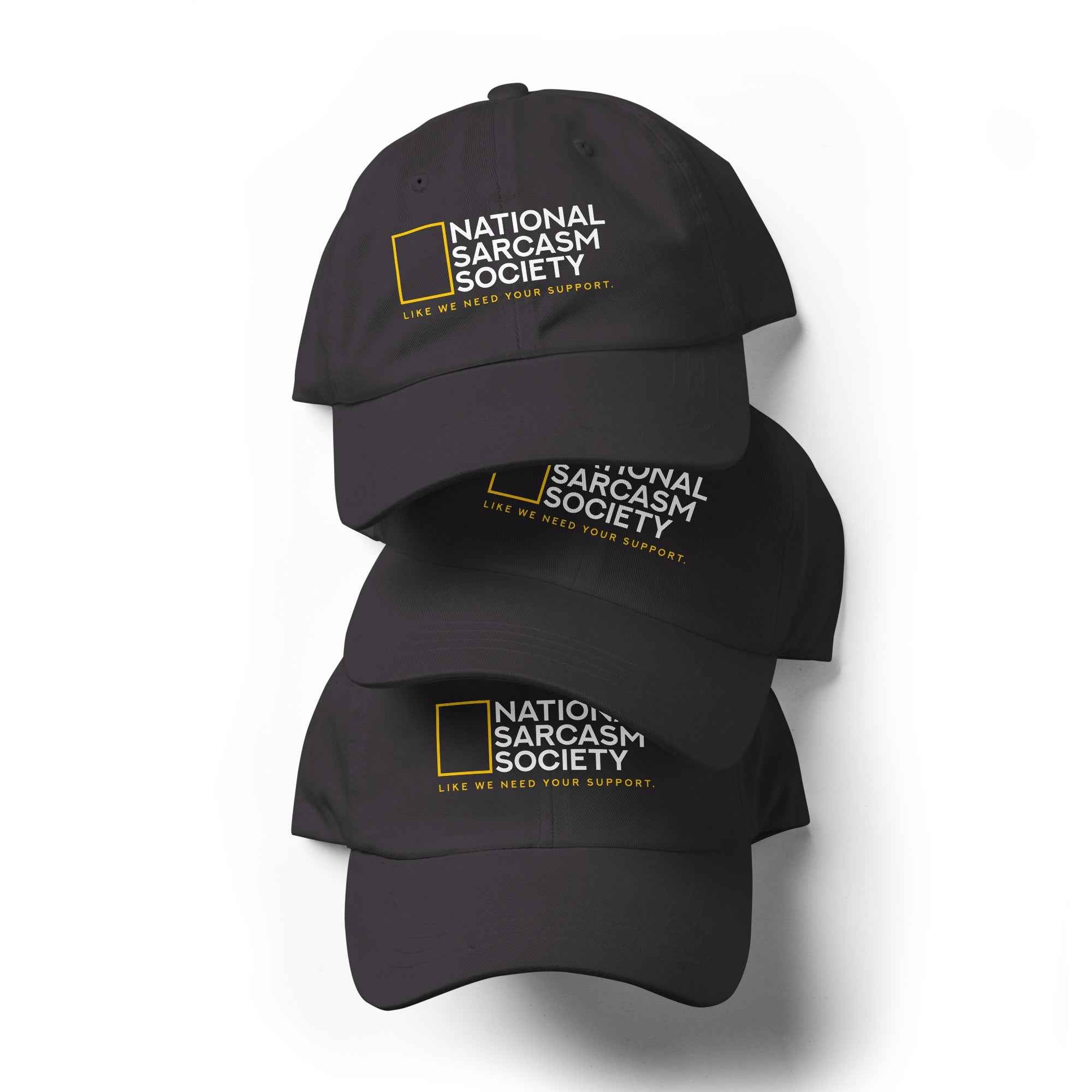 National Sarcasm Society Funny Quote hat