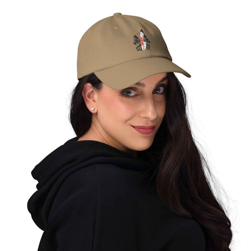 Born To Surf Surfboard Vintage Beach Palm | Dad Hat