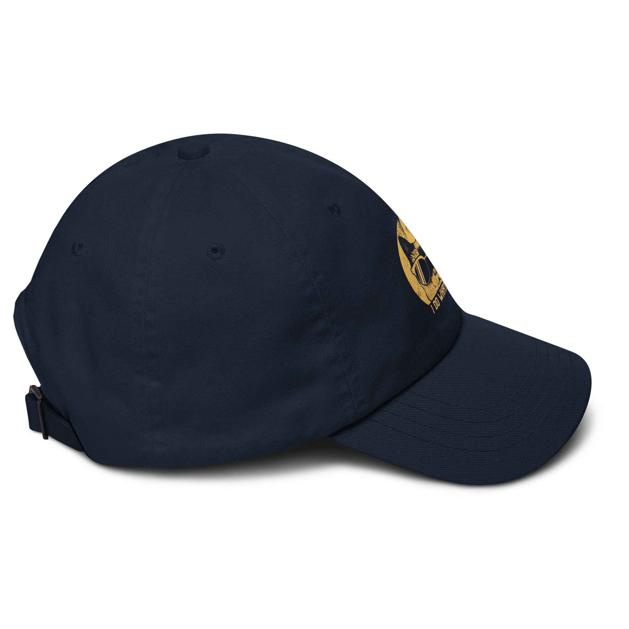 I Do What I Want Cool Cat Retro Style | Unisex Dad Hat