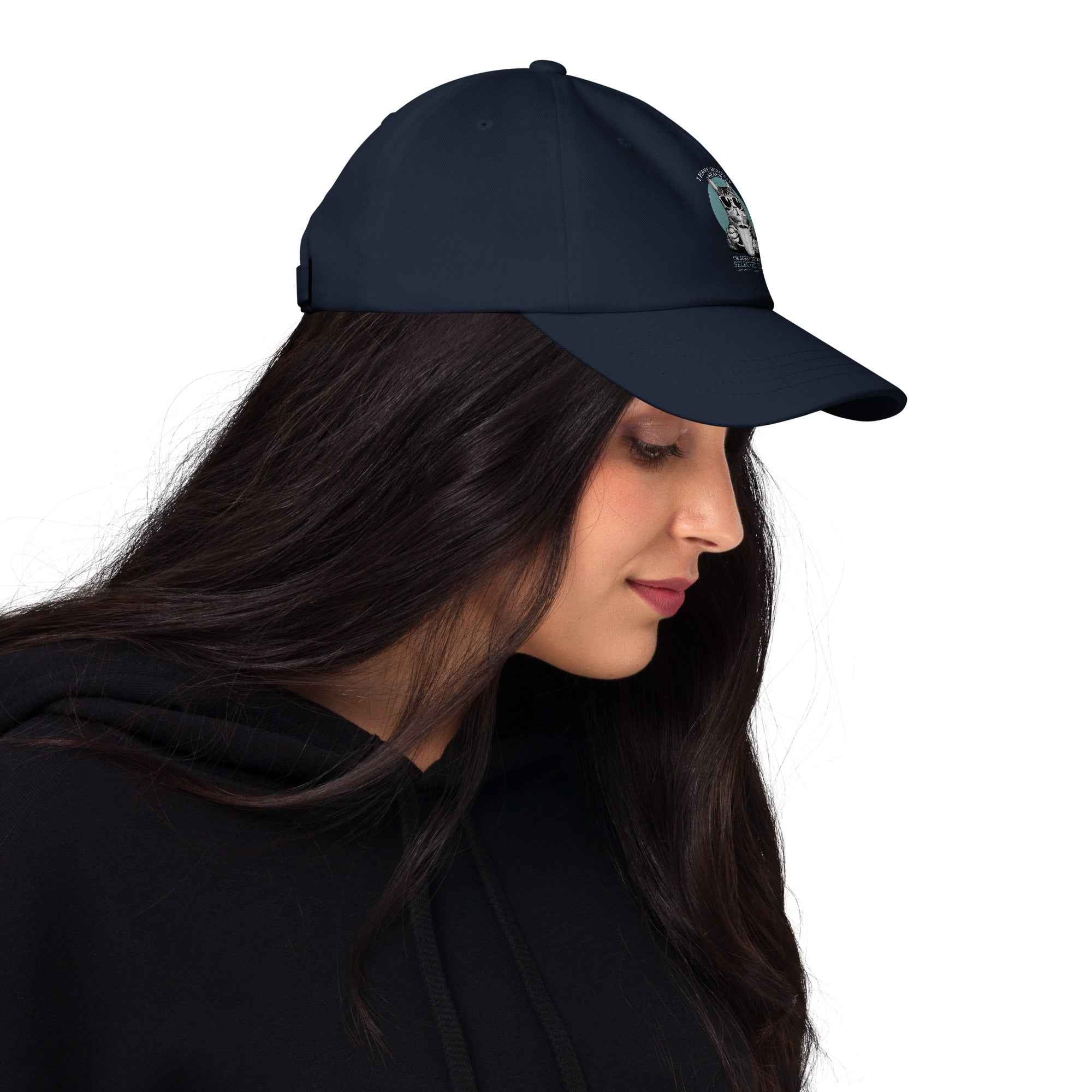 Selective Hearing Funny Cat Coffee Quote | Women’s Cap