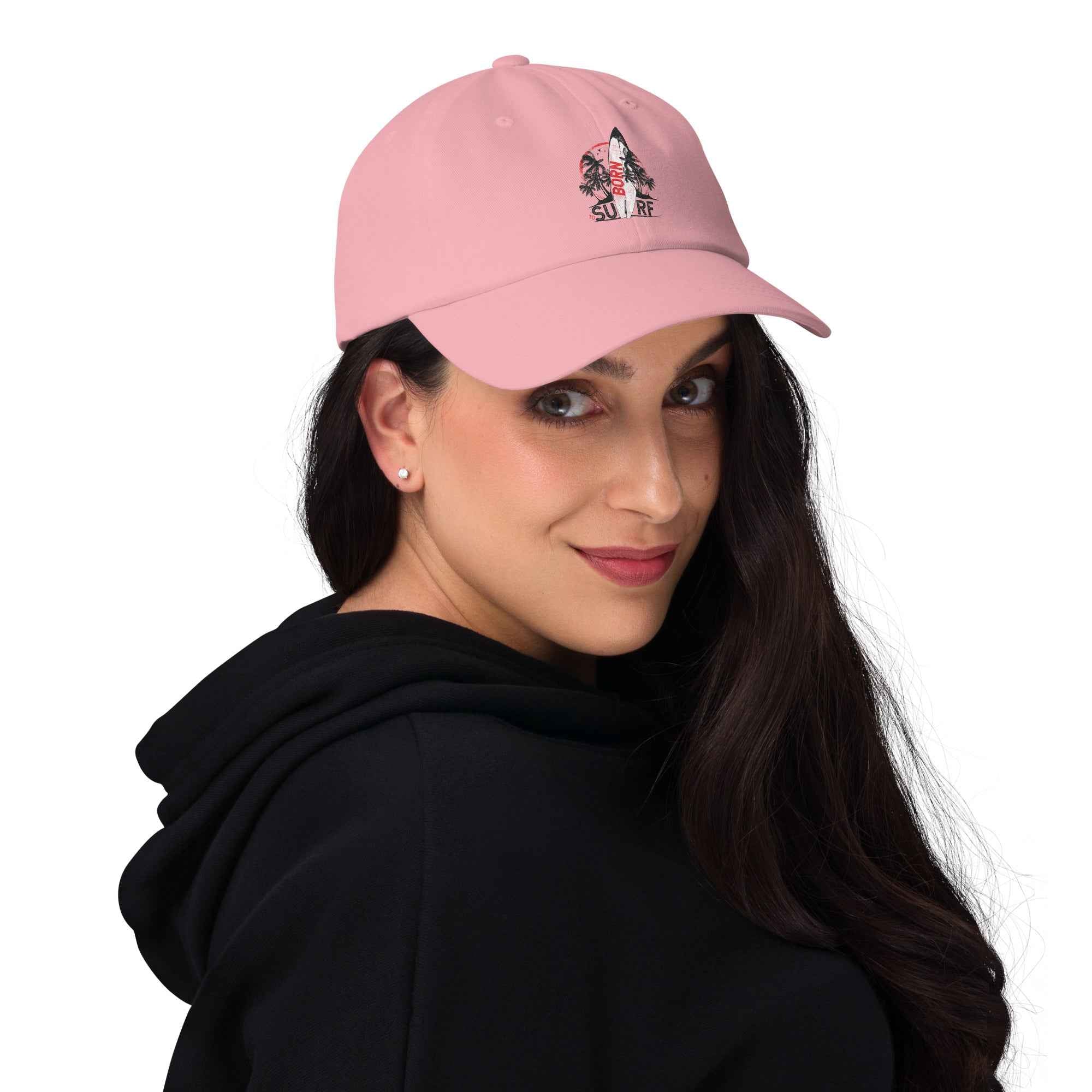 Born To Surf Surfboard Vintage Beach Palm | Dad Hat