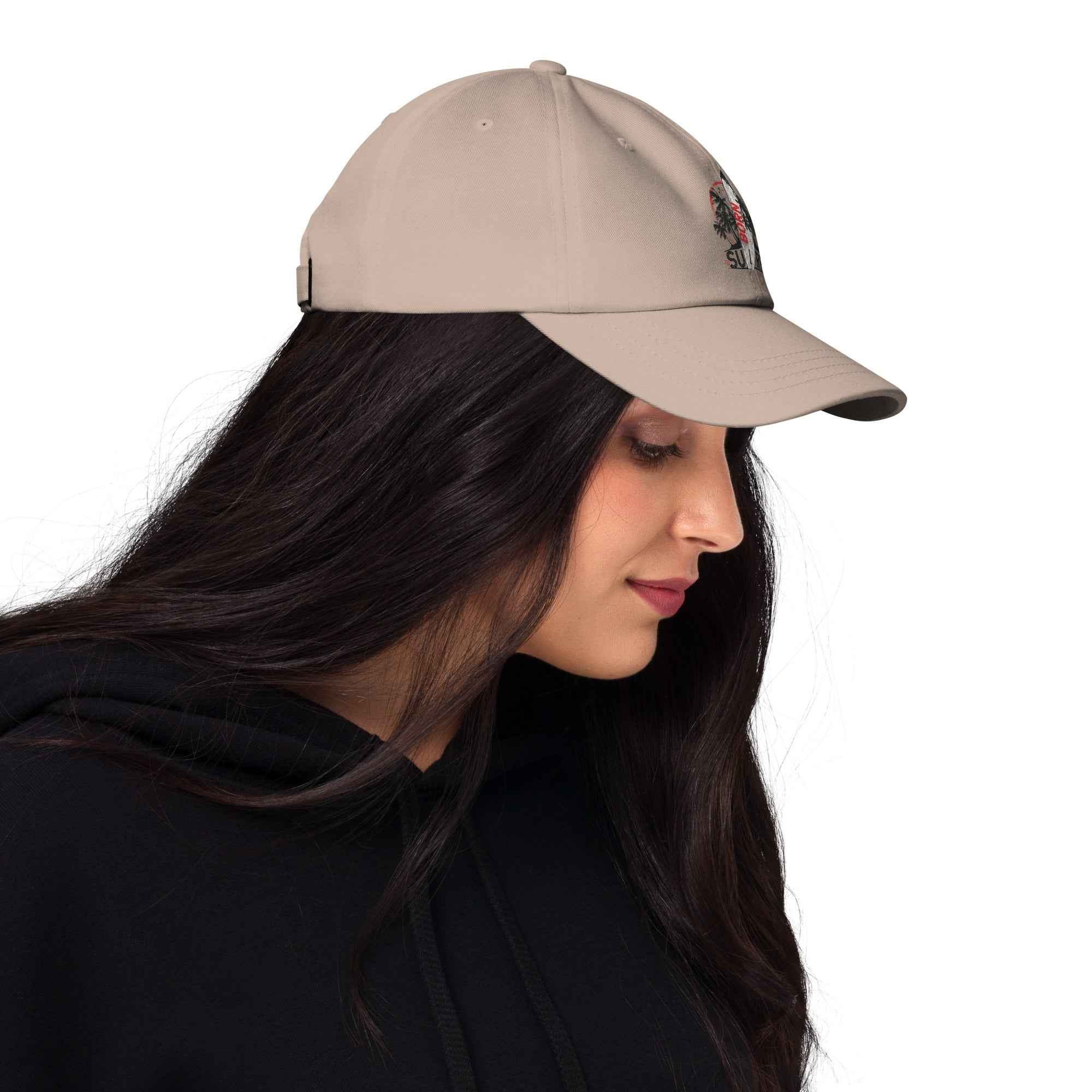 Born To Surf Surfboard Vintage Beach Palm | Dad Hat