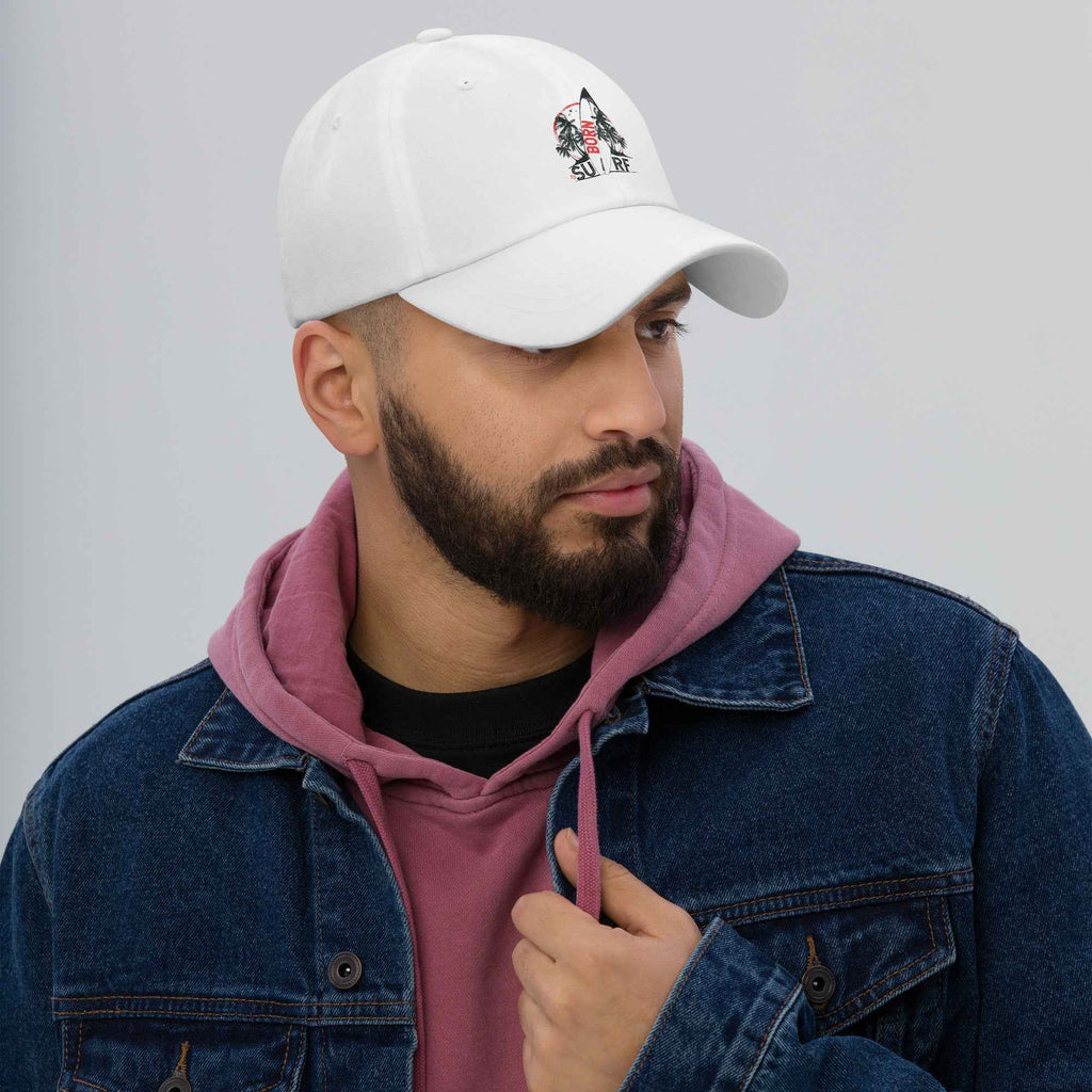 Born To Surf Surfboard Vintage Beach Palm | Dad Hat