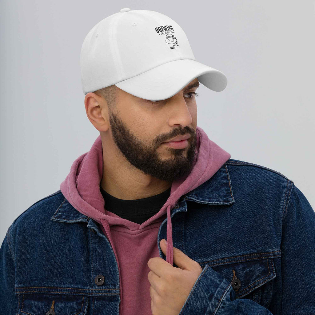 Brewing a Tiny Little Bean Funny Latte Pregnancy Reveal | Unisex Dad Hat