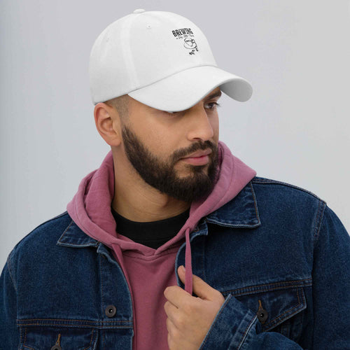 Brewing a Tiny Little Bean Funny Latte Pregnancy Reveal | Unisex Dad Hat