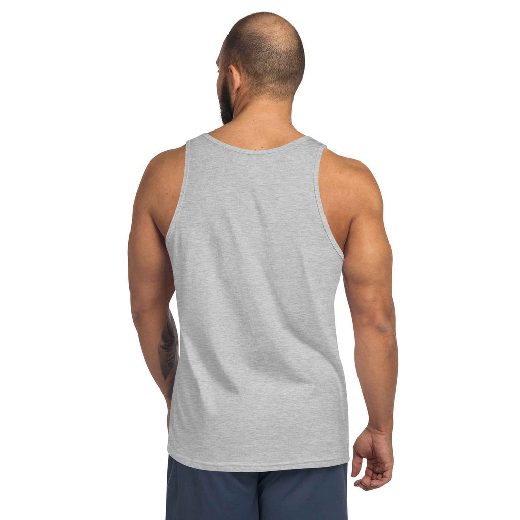 Born To Surf Surfboard Vintage Beach Palm Tree | Men's Tank Top