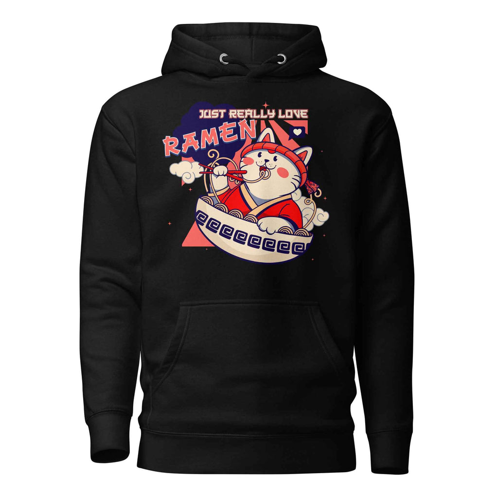 Just Really Love Ramen Cute Cat Food Design | Unisex Hoodie
