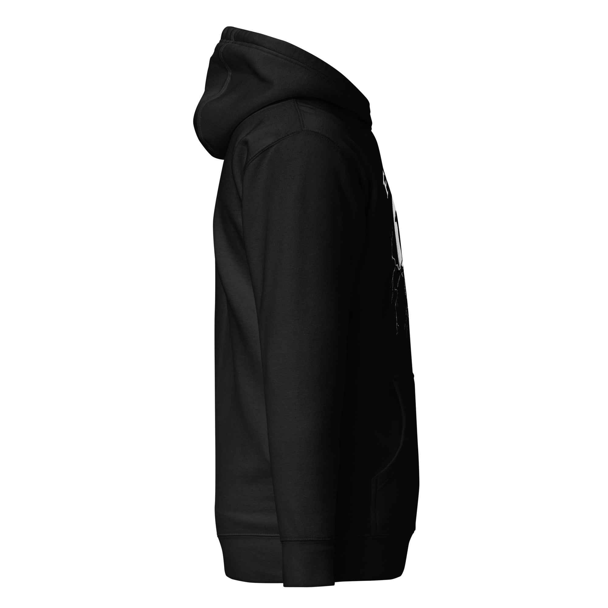 Caw F Funny Crow Moon Gothic Black Bird Humor | Unisex Hoodie