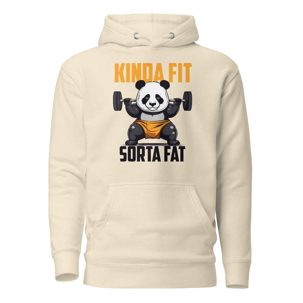 Kinda Fit Sorta Fat Funny Gym Panda | Unisex Hoodie
