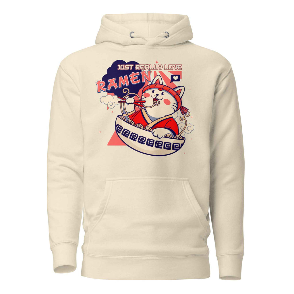 Just Really Love Ramen Cute Cat Food Design | Unisex Hoodie