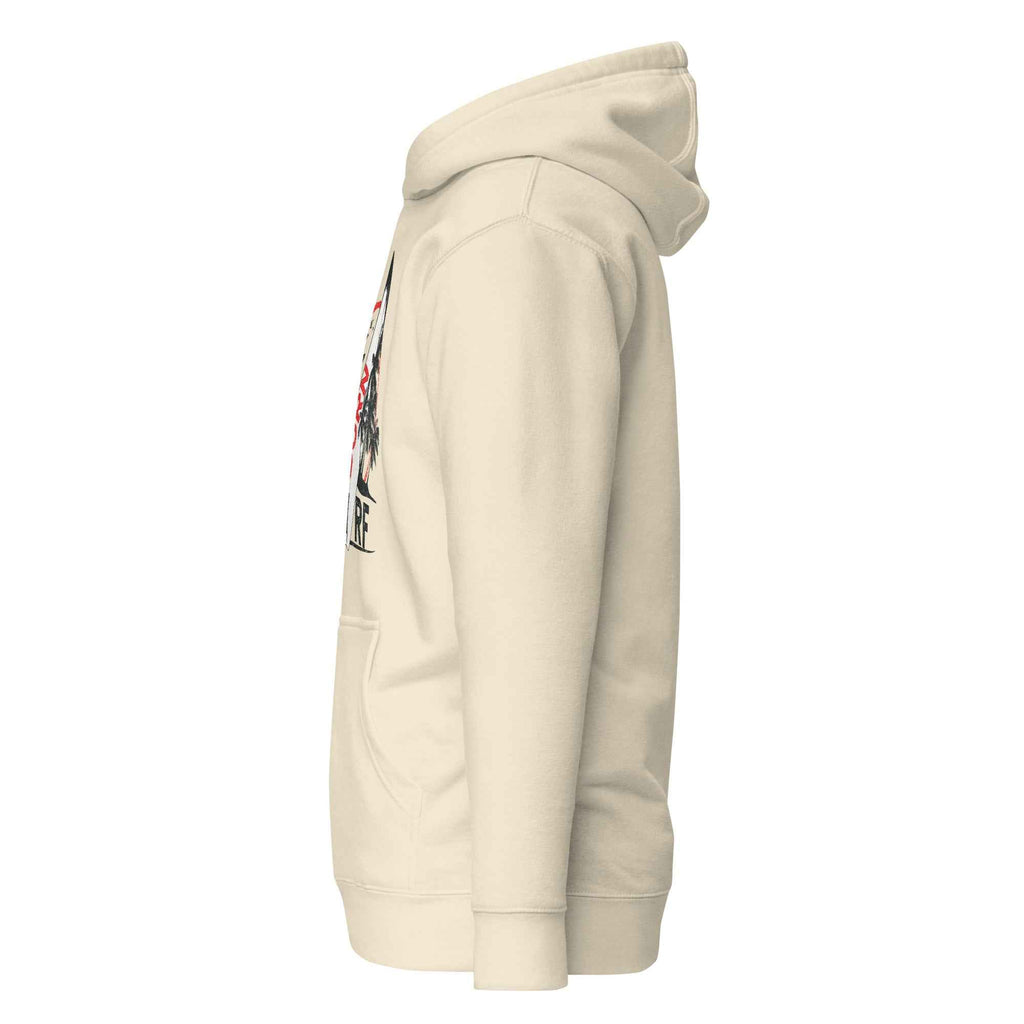 Born To Surf Surfboard Vintage Beach Palm Tree | Unisex Hoodie