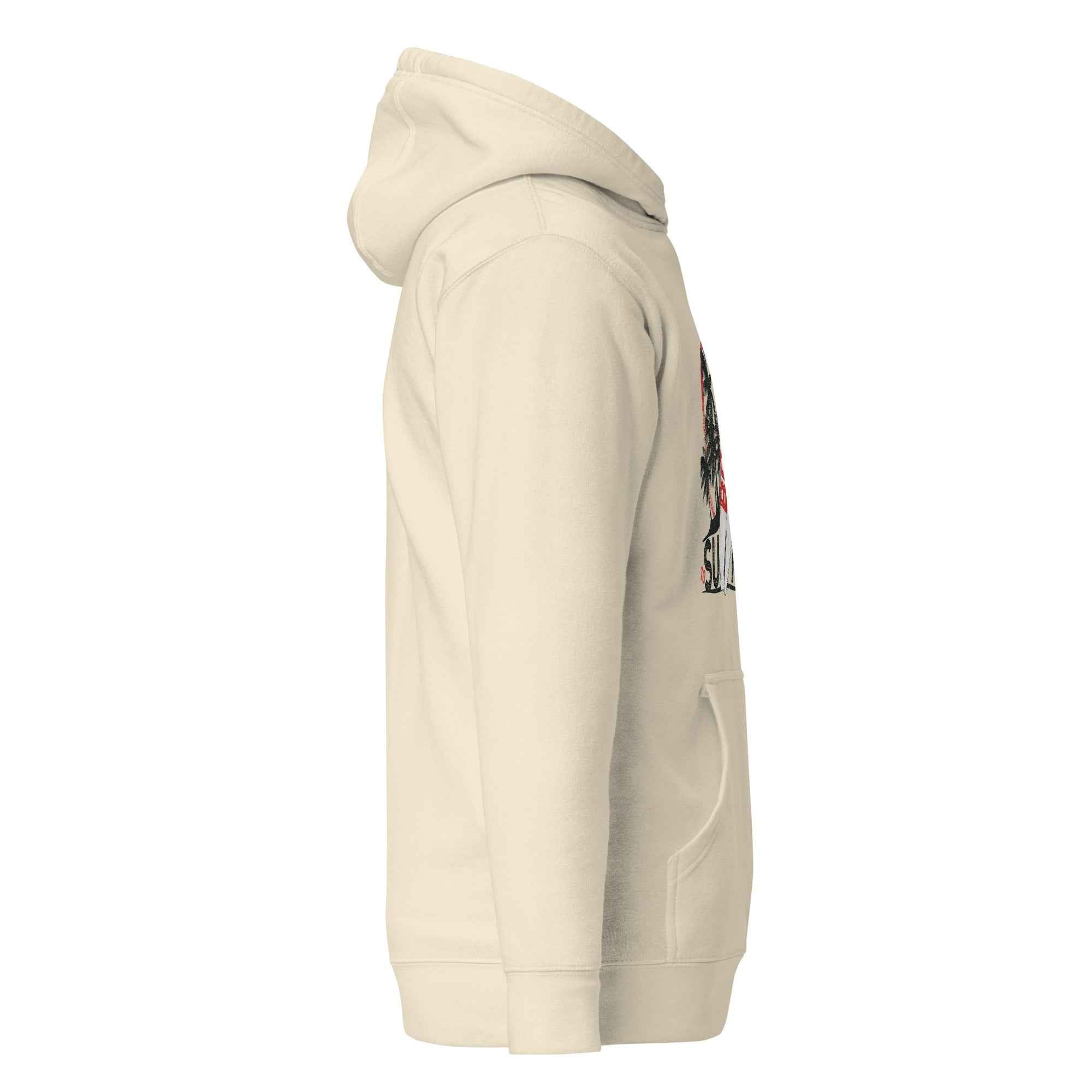 Born To Surf Surfboard Vintage Beach Palm Tree | Unisex Hoodie