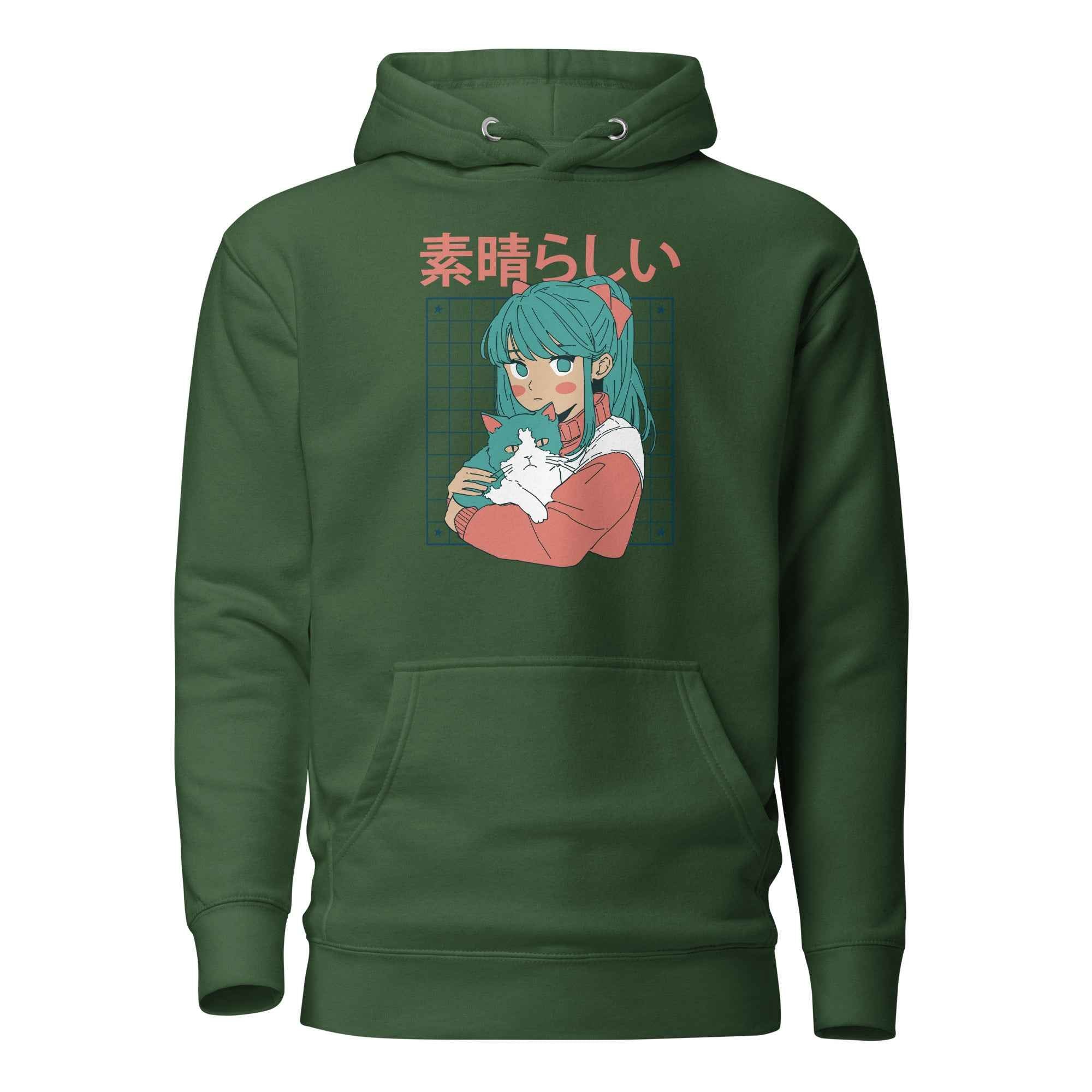 Kawaii Anime Cat Girl Japanese Aesthetic Cute Otaku | Unisex Hoodie