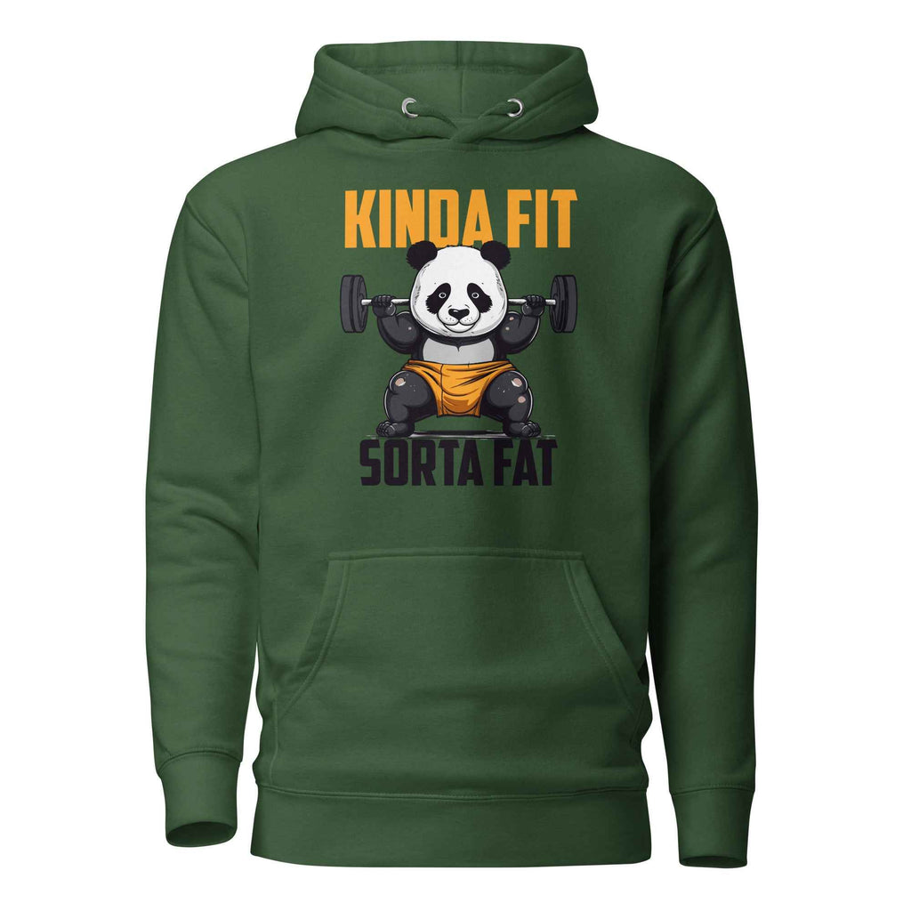 Kinda Fit Sorta Fat Funny Gym Panda | Unisex Hoodie