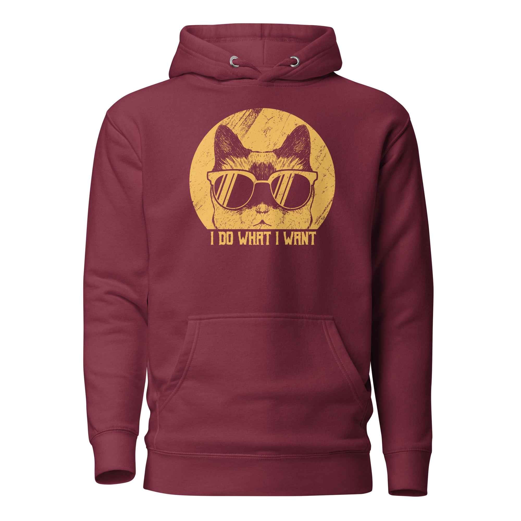 I Do What I Want Cat Sunglasses Funny | Unisex Hoodie