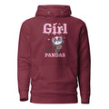 Funny Vintage Jus Girl Who Love Funny Cute Pandas Unisex Hoodie