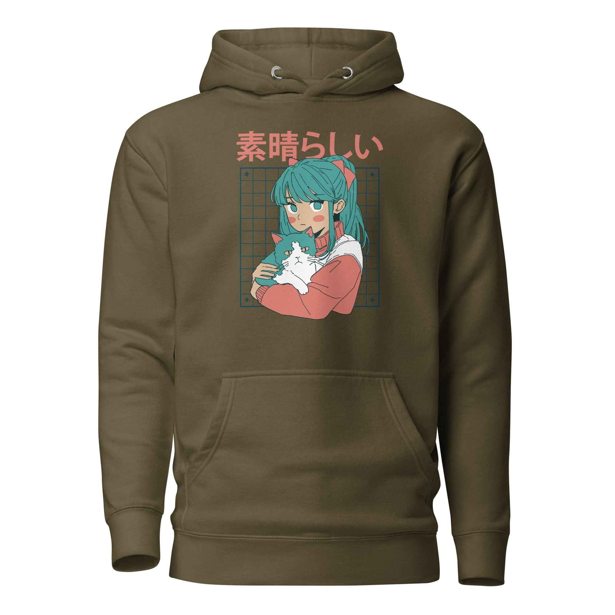 Kawaii Anime Cat Girl Japanese Aesthetic Cute Otaku | Unisex Hoodie