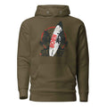 Born To Surf Surfboard Vintage Beach Palm Tree | Unisex Hoodie