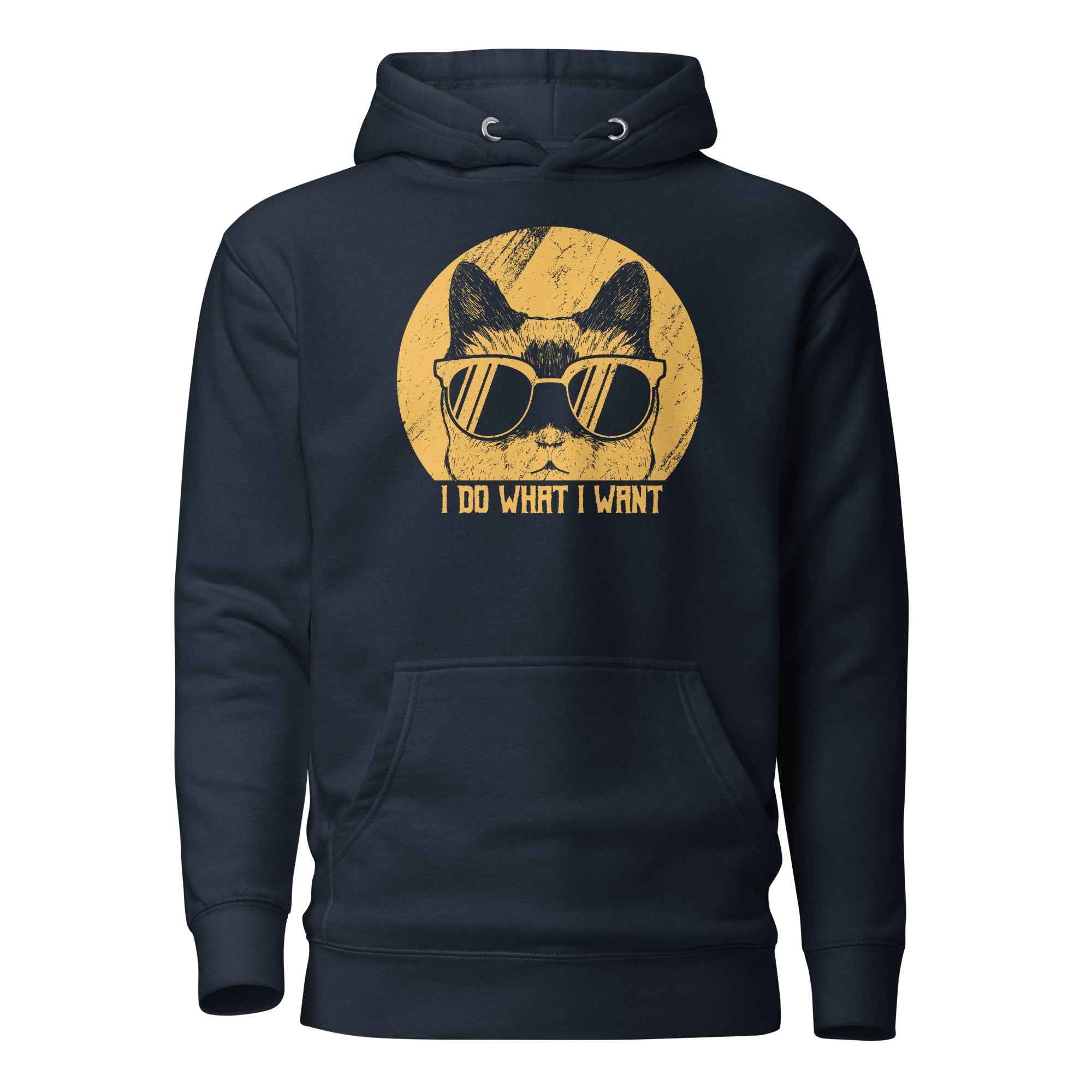 I Do What I Want Cat Sunglasses Funny | Unisex Hoodie