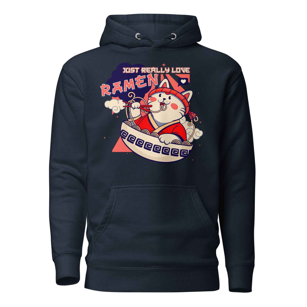 Just Really Love Ramen Cute Cat Food Design | Unisex Hoodie