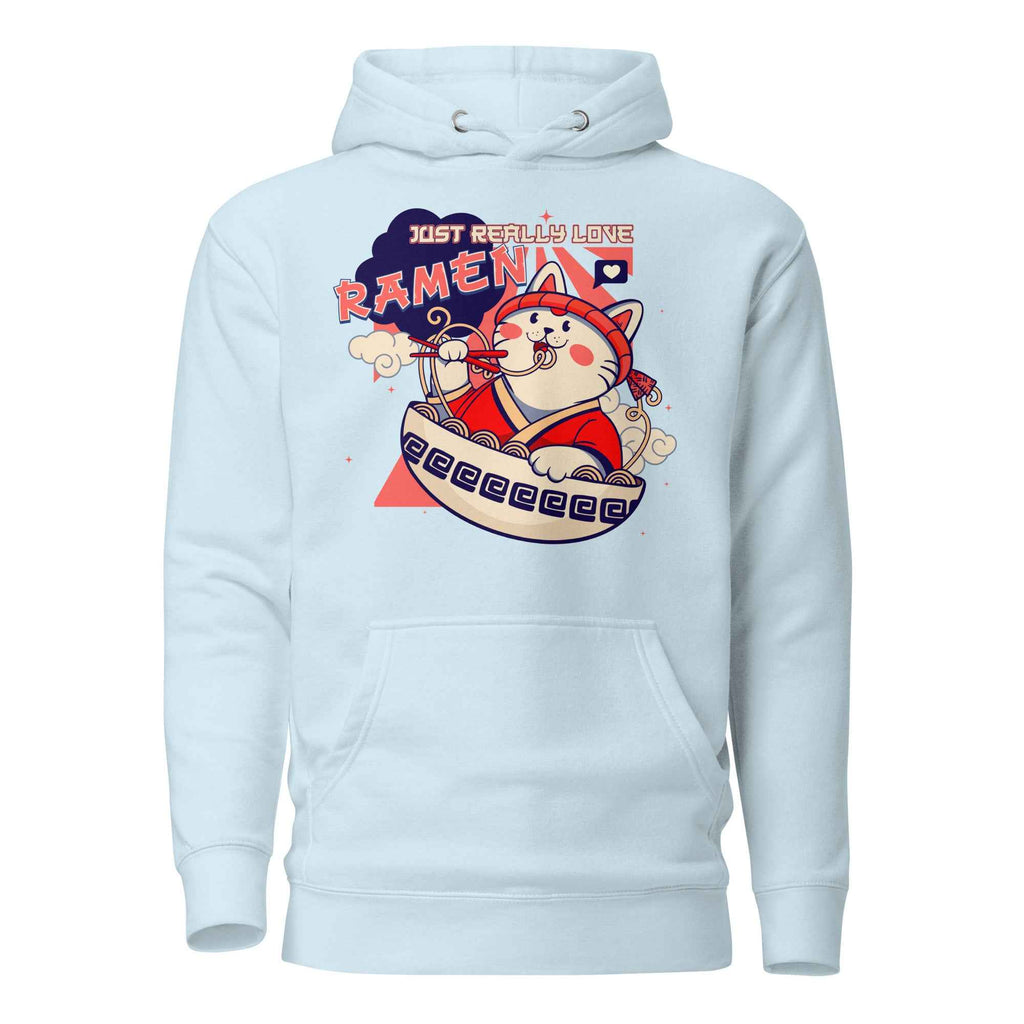Just Really Love Ramen Cute Cat Food Design | Unisex Hoodie