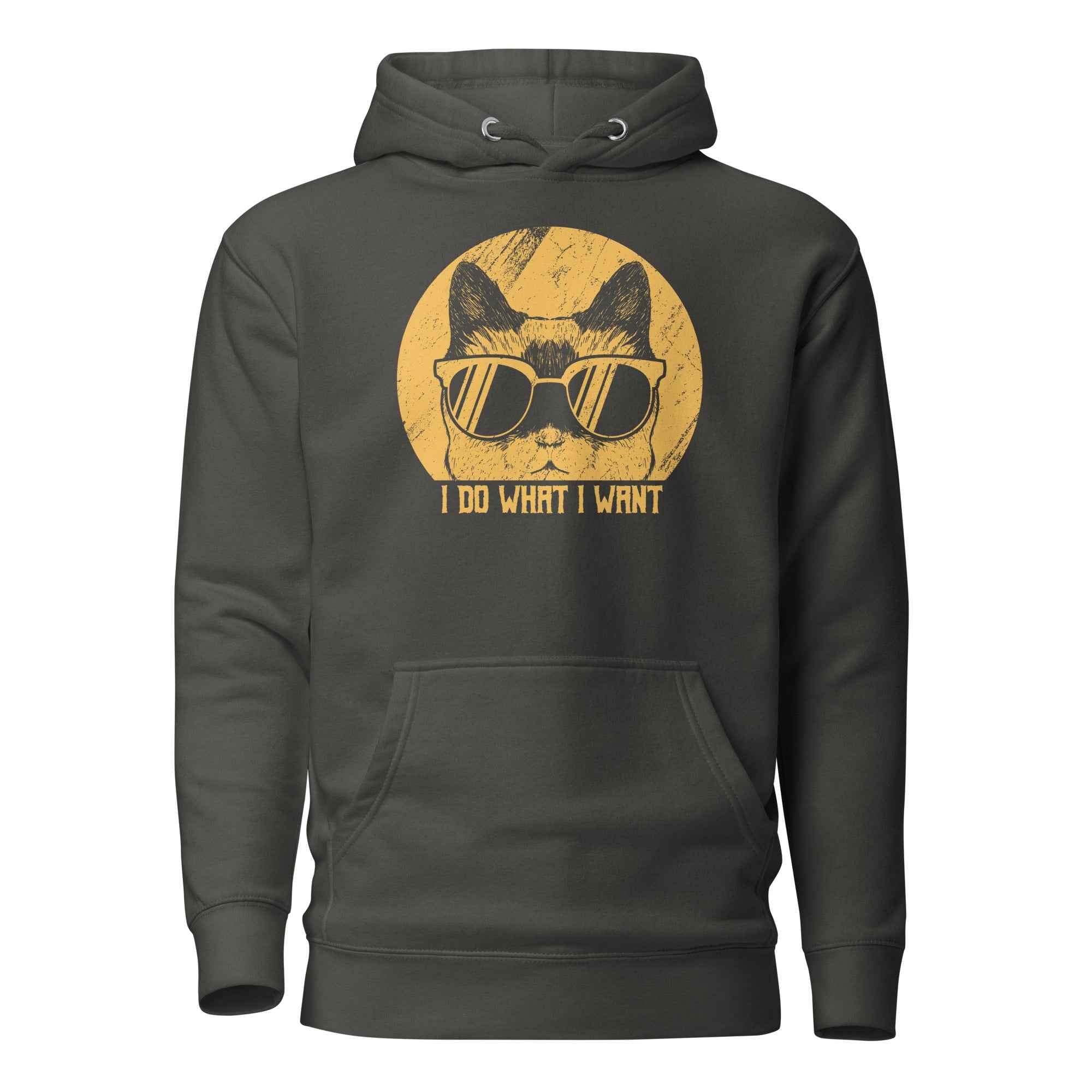 I Do What I Want Cat Sunglasses Funny | Unisex Hoodie