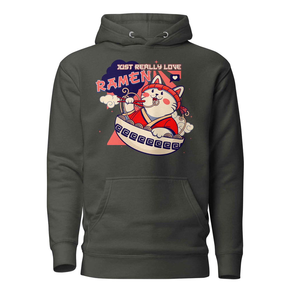 Just Really Love Ramen Cute Cat Food Design | Unisex Hoodie