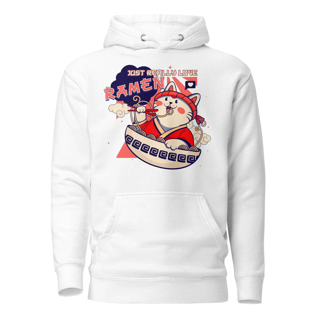 Just Really Love Ramen Cute Cat Food Design | Unisex Hoodie