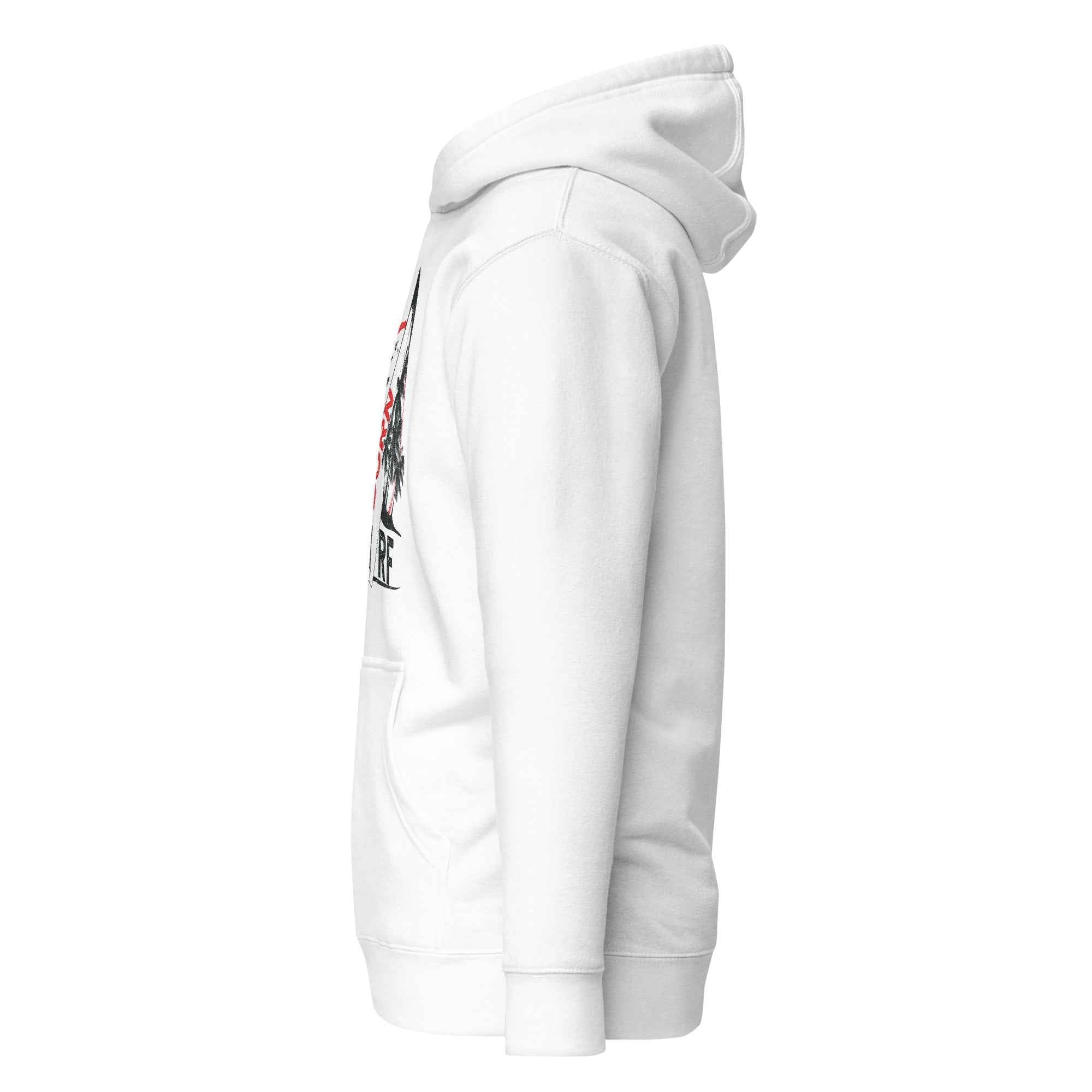 Born To Surf Surfboard Vintage Beach Palm Tree | Unisex Hoodie