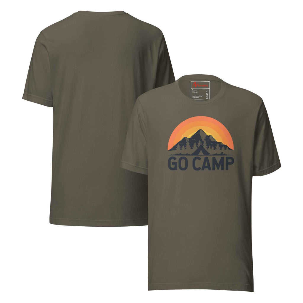 Go Camp Mountain Sunset Outdoor | Unisex T-Shirt