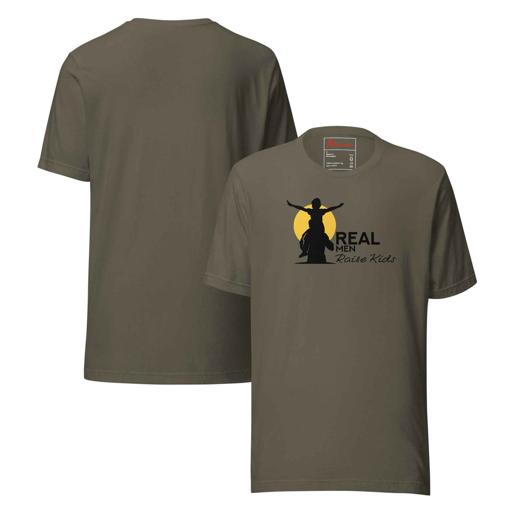 Real Men Raise Kids Silhouette T-Shirt