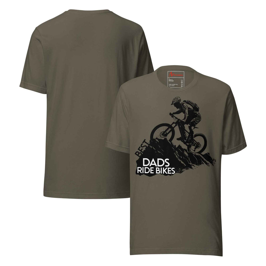 Best Dads Ride Bikes Silhouette Unisex t-shirt
